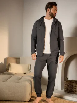 Next Gris de charbon de bois - Jogging ouvert lourd à dos brosse Discount