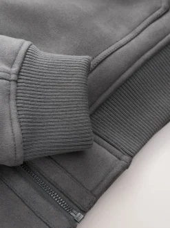 Next Gris de charbon de bois - Veste imitation daim doublure aspect peau de mouton Best