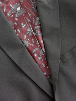 Next Gris de charbon de bois - - Veste de costume à deux boutons Coupe sur mesure