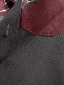 Next Gris de charbon de bois - - Veste de costume à deux boutons Coupe sur mesure