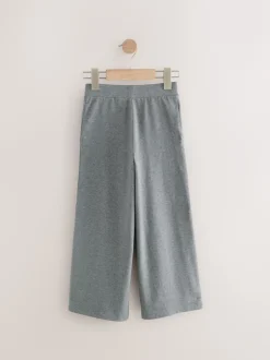 Next Gris de charbon de bois - Pantalon en jersey à jambes larges (3-16ans)