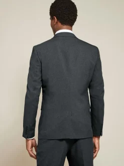 Next Gris de charbon de bois - Slim Fit (Slim Fit) - Veste de costume Essential Best