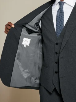 Next Gris de charbon de bois - Slim Fit (Slim Fit) - Veste de costume Essential Best