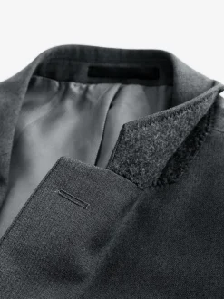 Next Gris de charbon de bois - Slim Fit (Slim Fit) - Veste de costume Essential Best