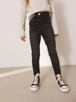 Next Gris de charbon de bois - Jegging extensible (3-16ans) Clearance