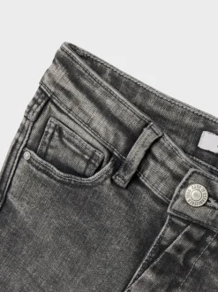 Name It Gris foncé - Jean évasé fille à taille réglable Online