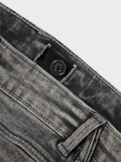Name It Gris foncé - Jean évasé fille à taille réglable Online