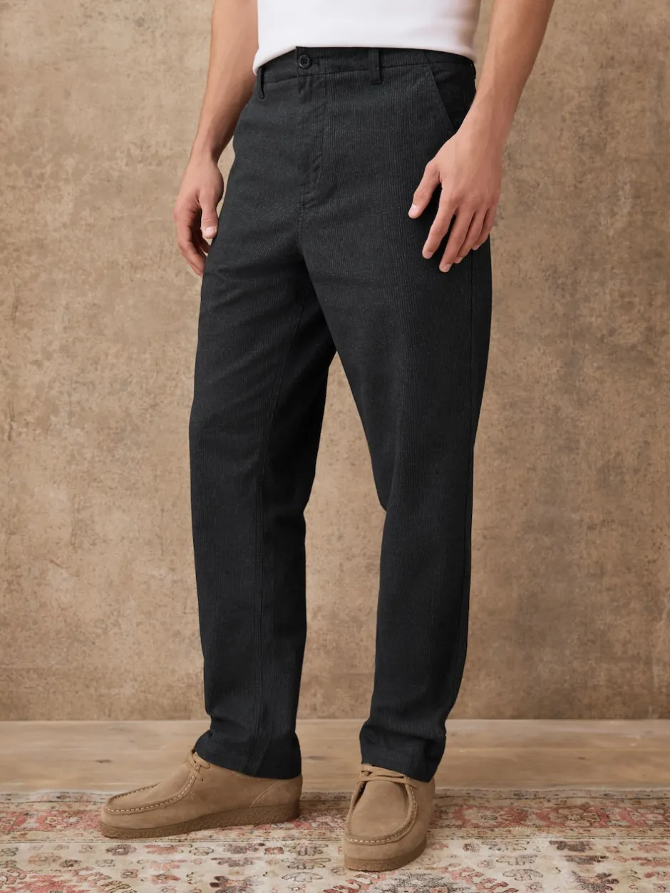 Next Gris foncé - Pantalon Heritage riche en coton Online