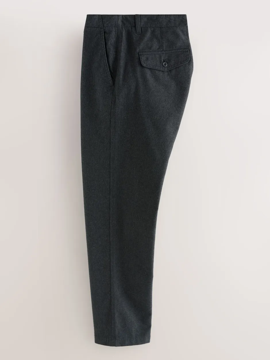 Next Gris foncé - Pantalon Heritage riche en coton Online