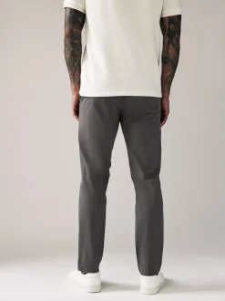 Next - Slim Fit (Slim Fit) - Pantalon chino stretch Gris foncé Hot