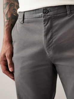Next - Slim Fit (Slim Fit) - Pantalon chino stretch Gris foncé Hot