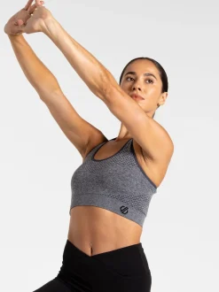 Dare 2b Gris foncé - Soutien-gorge de sport Don’t Sweat It II femme vert Hot