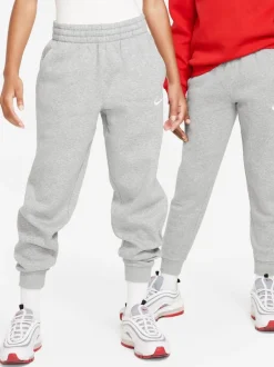 Nike Gris foncé chiné - Pantalon de jogging Club en polaire Clearance