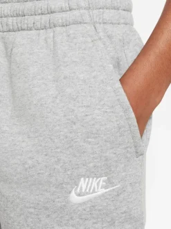 Nike Gris foncé chiné - Pantalon de jogging Club en polaire Clearance