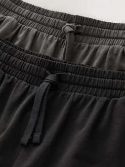 Next Gris foncé/noir - Lot de 2 shorts de jogging Loopback Soft Touch Sale