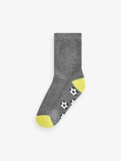 Next Gris Football - Paquet de chaussettes rembourrées en coton riche 7 Discount