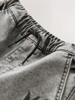 Next Gris Graffiti - Jean cargo à taille élastique (3-16ans) Online