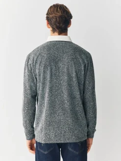 Next - Maillot de rugby Gris Herringbone Clearance