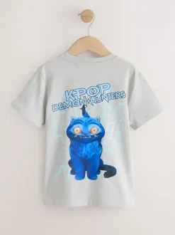 Next Gris imprimé à l'arrière - T-shirt KPOP Demon Hunters (6-16ans) Online