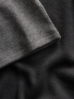 Next Gris Noir/anthracite - T-shirt Thermal Manches courtes 2 Pack (2-16ans)