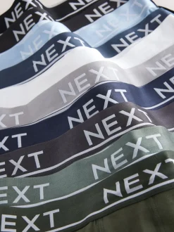 Next - Boxers hipsters riches en coton mélangé Gris noyau/vert Hot