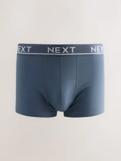 Next - Boxers hipsters riches en coton mélangé Gris noyau/vert Hot