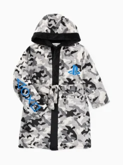 Vanilla Underground - Peignoir unisexe en polaire pour enfant Gris Playstation™ Online