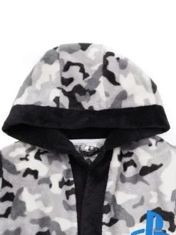 Vanilla Underground - Peignoir unisexe en polaire pour enfant Gris Playstation™ Online