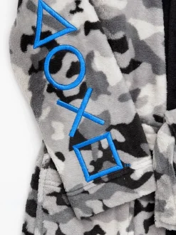 Vanilla Underground - Peignoir unisexe en polaire pour enfant Gris Playstation™ Online