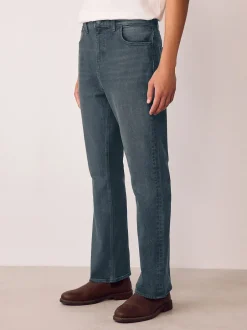 Next Gris teinté - - délavé vintage Denim Jeans Bootcut Hot