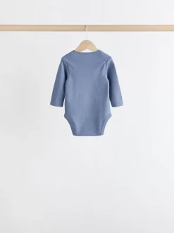 Next Gris/Blanc - Bodysuits à manches longues 5 Pack Clearance