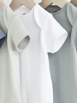Next Gris/Blanc - Bodysuits Manches courtes 5 Pack New