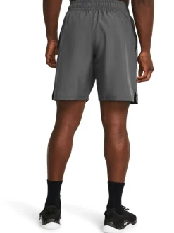 Under Armour Gris/Blanc - Short tissé Tech New