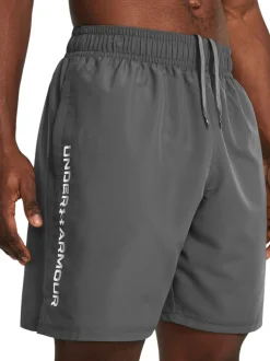 Under Armour Gris/Blanc - Short tissé Tech New