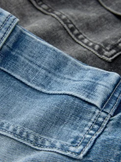 Next Gris/bleu moyen - Short cargo en jean 100% coton Lot de 2 (3-16ans) Discount