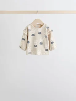 Next - Ensemble haut à manches longues et leggings 6 pièces (0mois-3ans) Gris/Crème Character Outlet