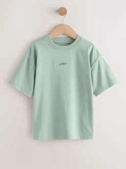 Next Gris/jaune/minéral/rouge - Lot de 4 T-shirts à Manches courtes avec Logo Graphique sur la Poitrine (3-16ans) Clearance