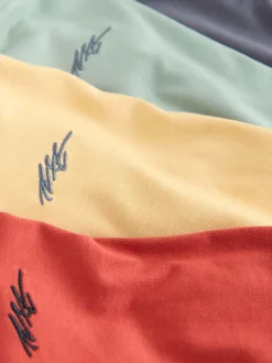 Next Gris/jaune/minéral/rouge - Lot de 4 T-shirts à Manches courtes avec Logo Graphique sur la Poitrine (3-16ans) Clearance