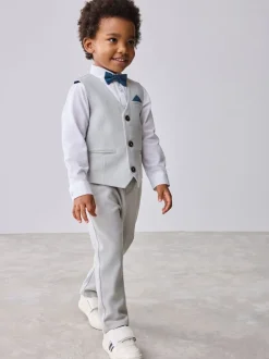 Baker by Ted Baker Gris/Marine - Ensemble Gilet Chemises et Pantalons Online