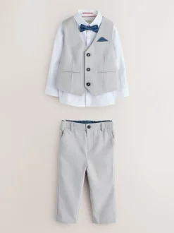 Baker by Ted Baker Gris/Marine - Ensemble Gilet Chemises et Pantalons Online