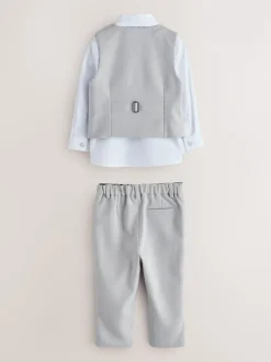 Baker by Ted Baker Gris/Marine - Ensemble Gilet Chemises et Pantalons Online