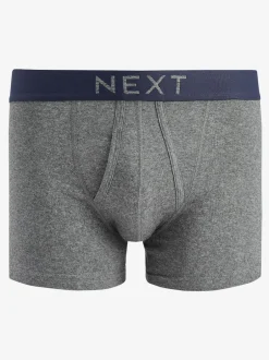 Next Gris/Marine - Lot de 10 - A-Front Pure 100% Coton Boxer Hot
