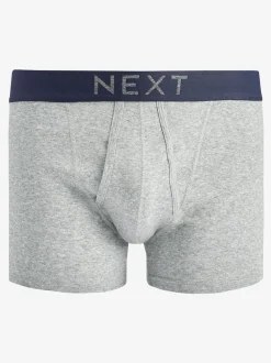 Next Gris/Marine - Lot de 10 - A-Front Pure 100% Coton Boxer Hot