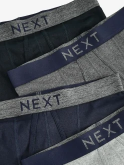 Next Gris/Marine - Lot de 10 - A-Front Pure 100% Coton Boxer Hot