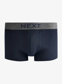 Next Gris/Marine - Lot de 4 - Boxers hipster 100% coton Sale