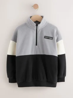 Next Gris/Noir - Polaire à col cheminée (3-16ans) New