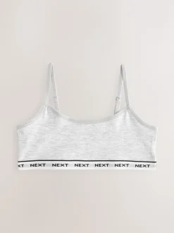 Next Gris/noir/blanc - Strappy Raccourci Hauts 3 Lot (5-16ans) Outlet