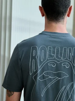 Next Gris/rouge - Ensemble de pyjamas The Rolling Stones à manches courtes Hot