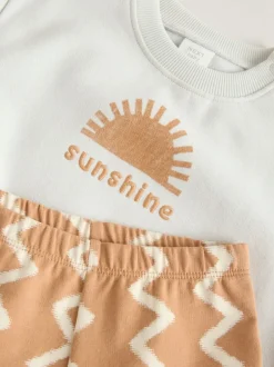 Next Gris/rouille - Ensemble sweat et pantalon de jogging bébé (0mois à2ans) Clearance