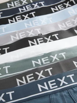 Next - Coupe standard - Caleçon A-Front 10 Pack Gris/Vert de base Sale